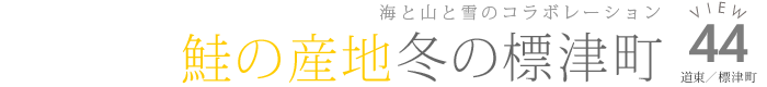 鮭の産地 冬の標津町